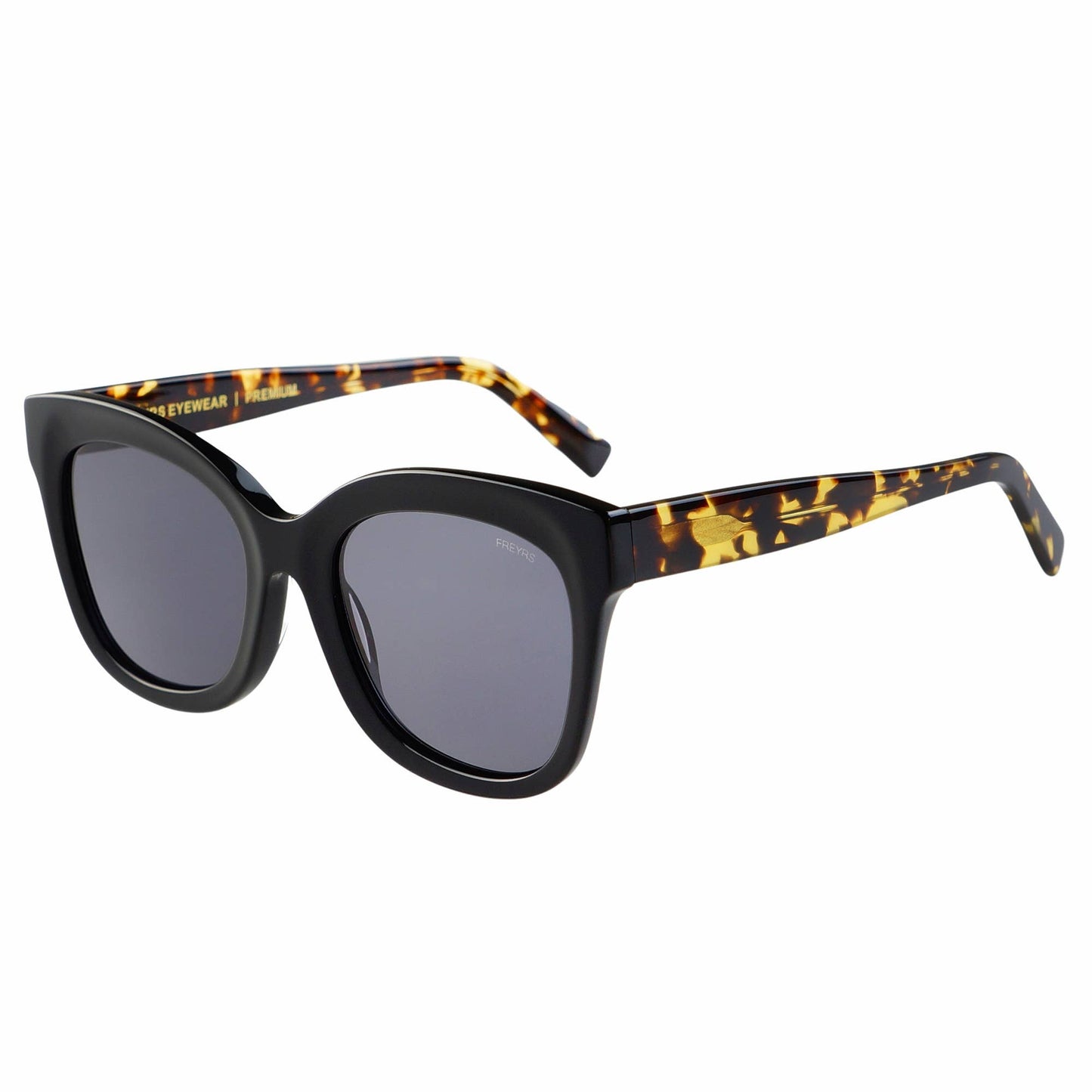 Naples Acetate Cat Eye Sunglasses: Black / Tortoise