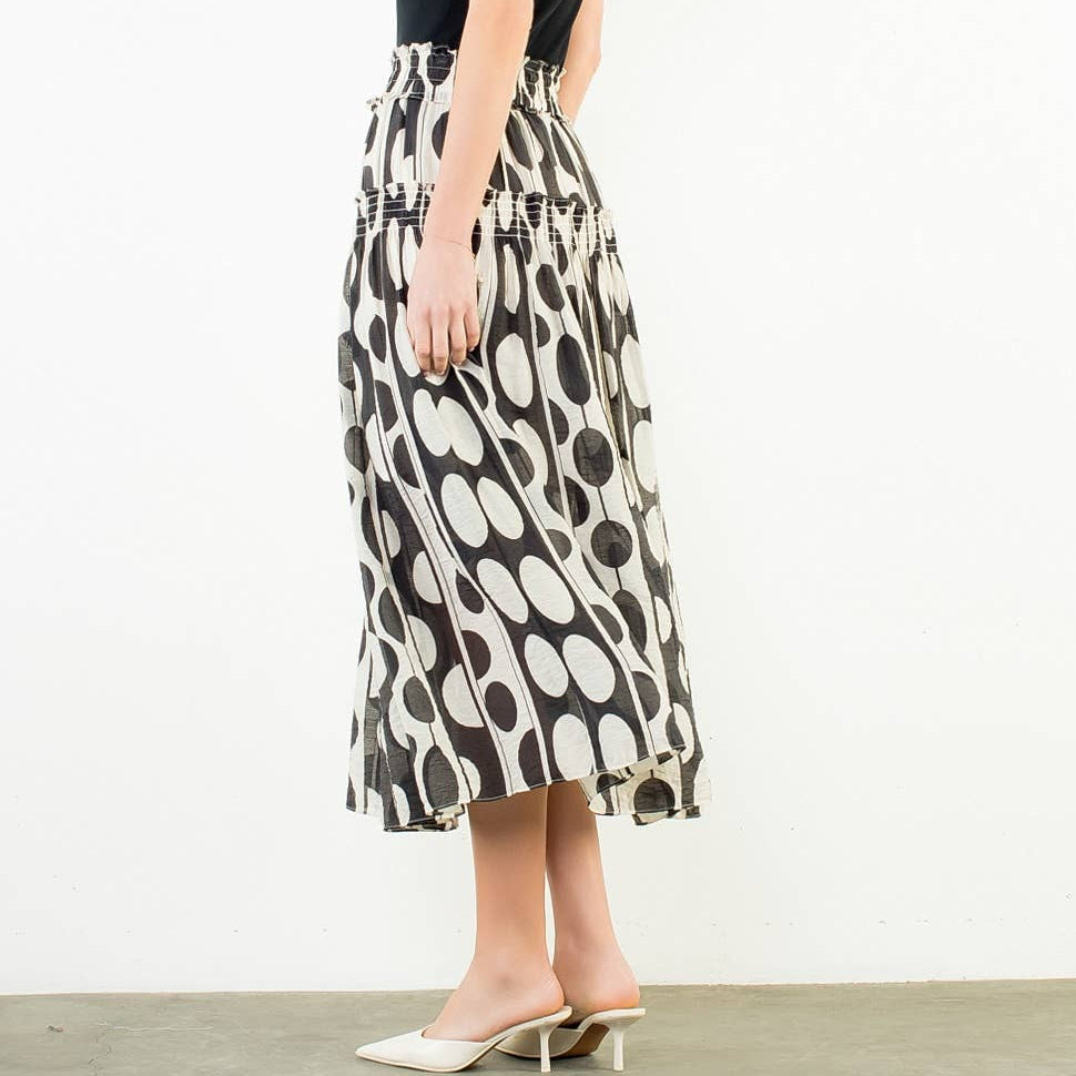Geometric Print Skirt