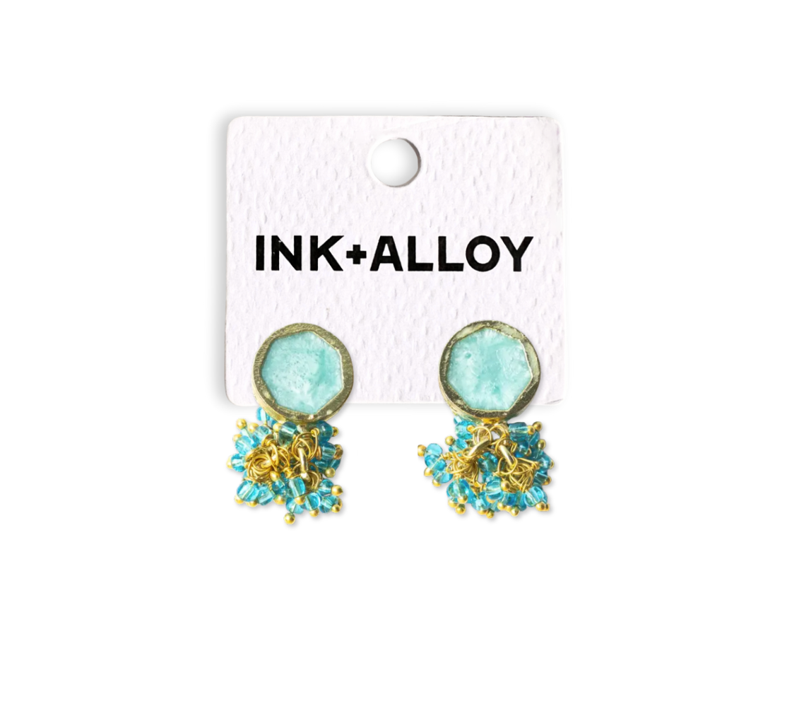 Kimberly Enamel Earring Turquoise