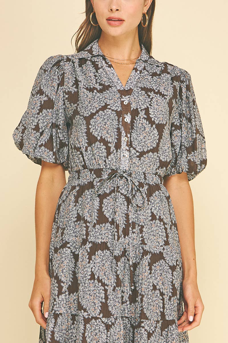 Floral Button Down Midi