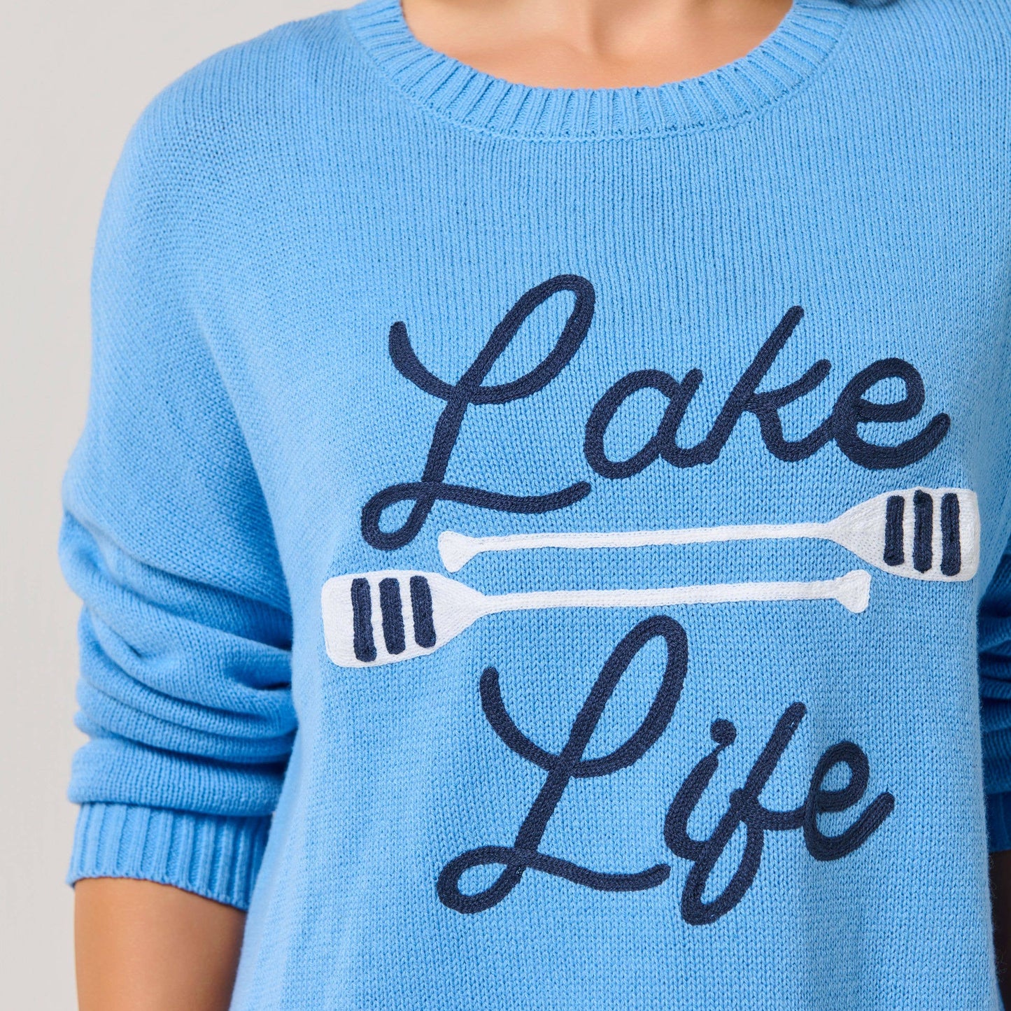 "LAKE LIFE" Relaxed Fit Sweater