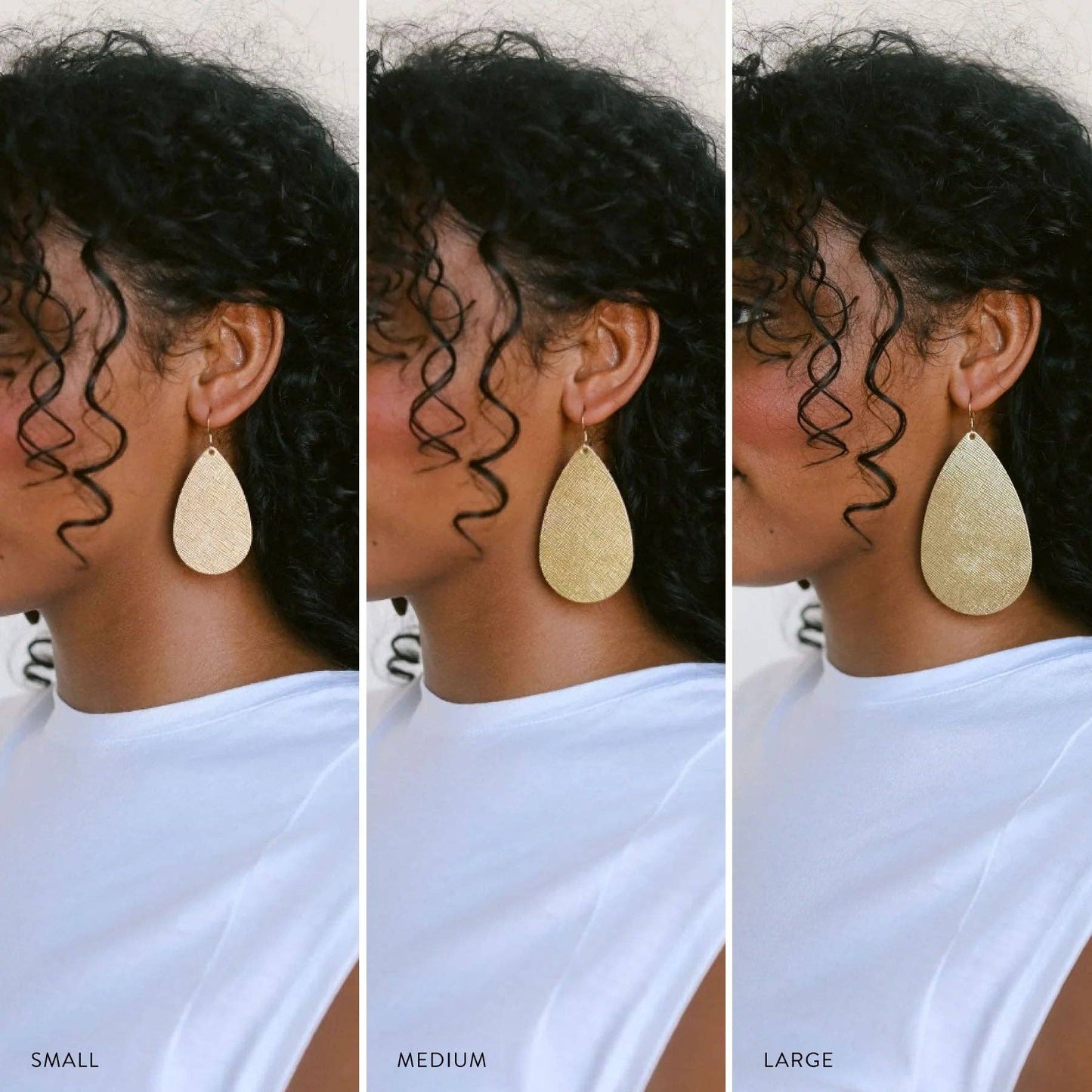 Vintage Gold Teardrops: M