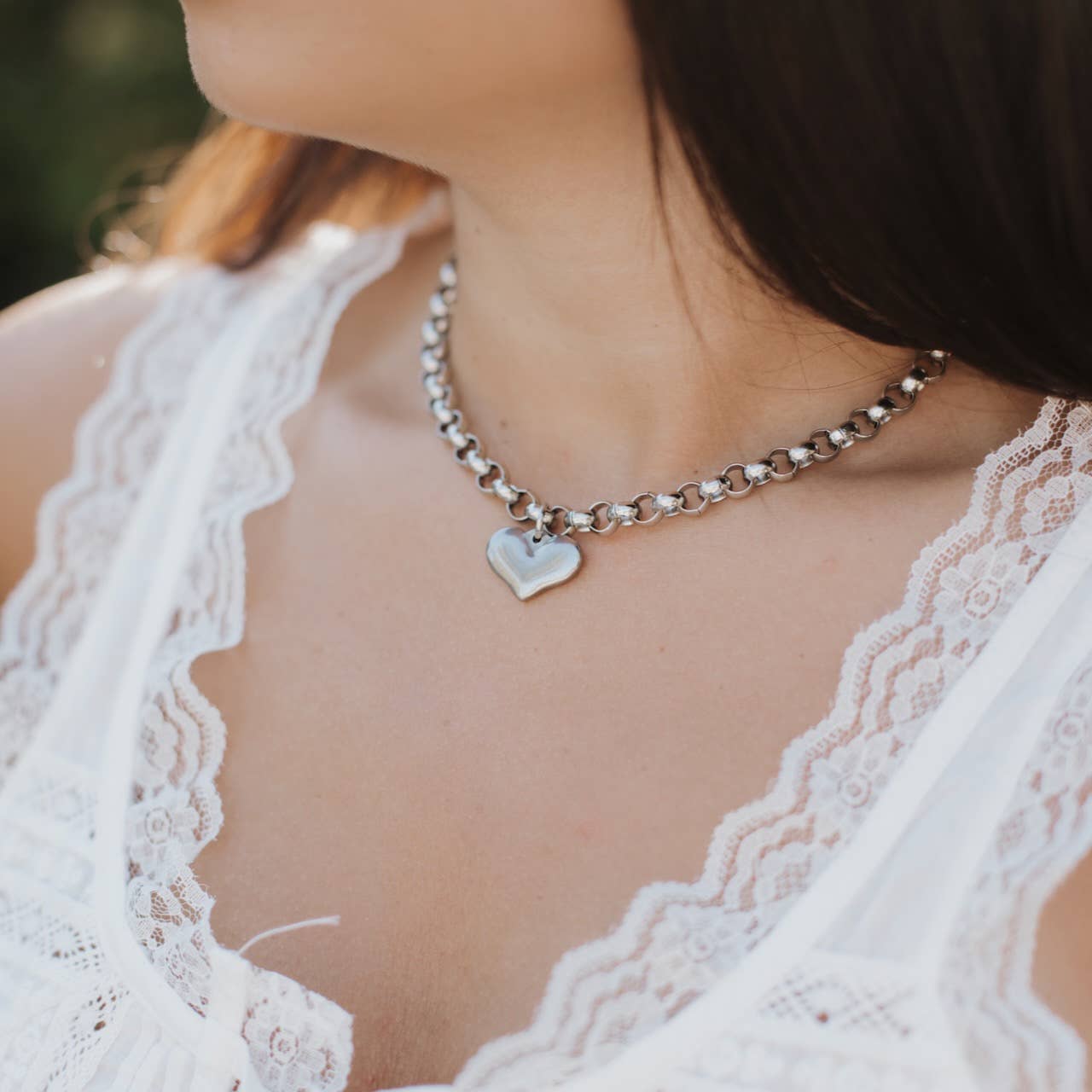 Stainless Steel Heart Necklace