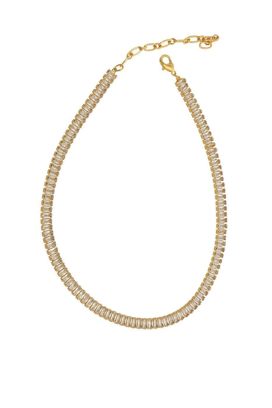 16+ Emerald Cut Tennis Necklace