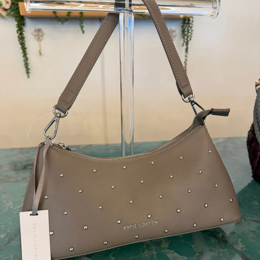 Miley Silver Mink Studded Bag
