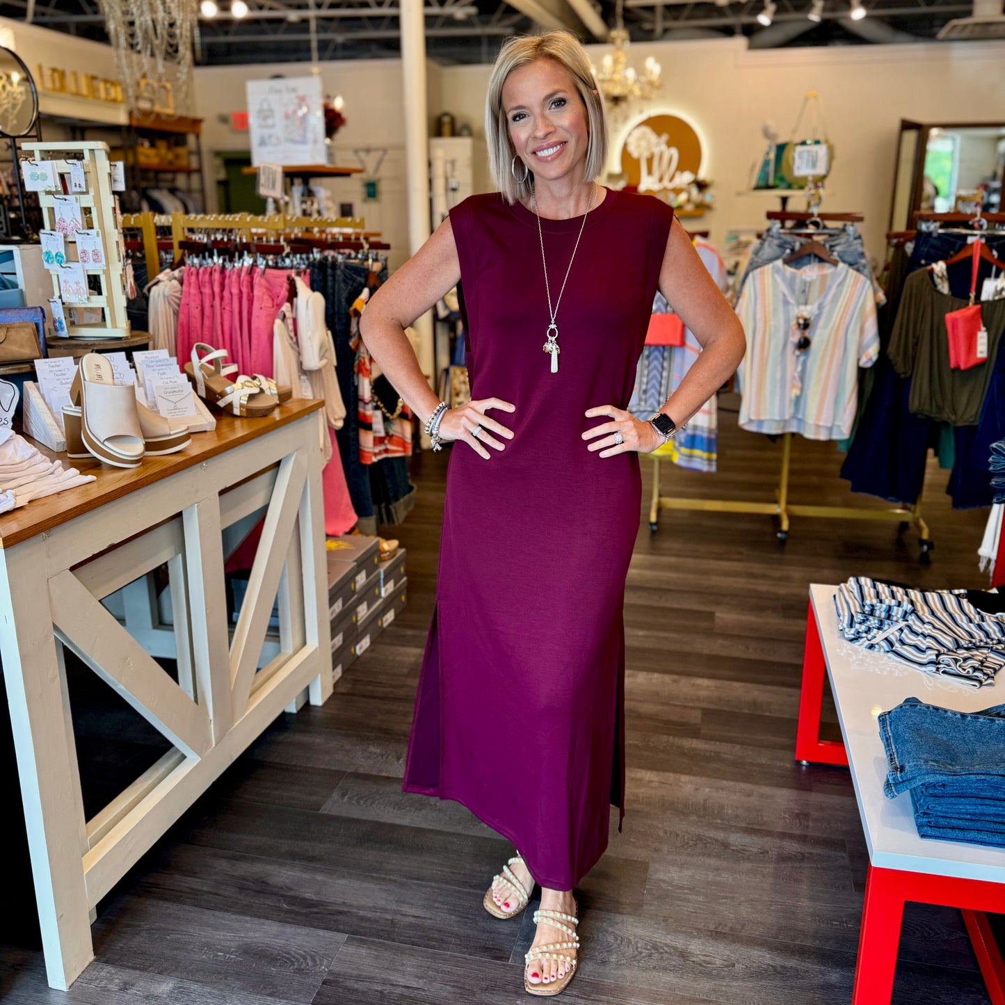 Wine Maxi Dress