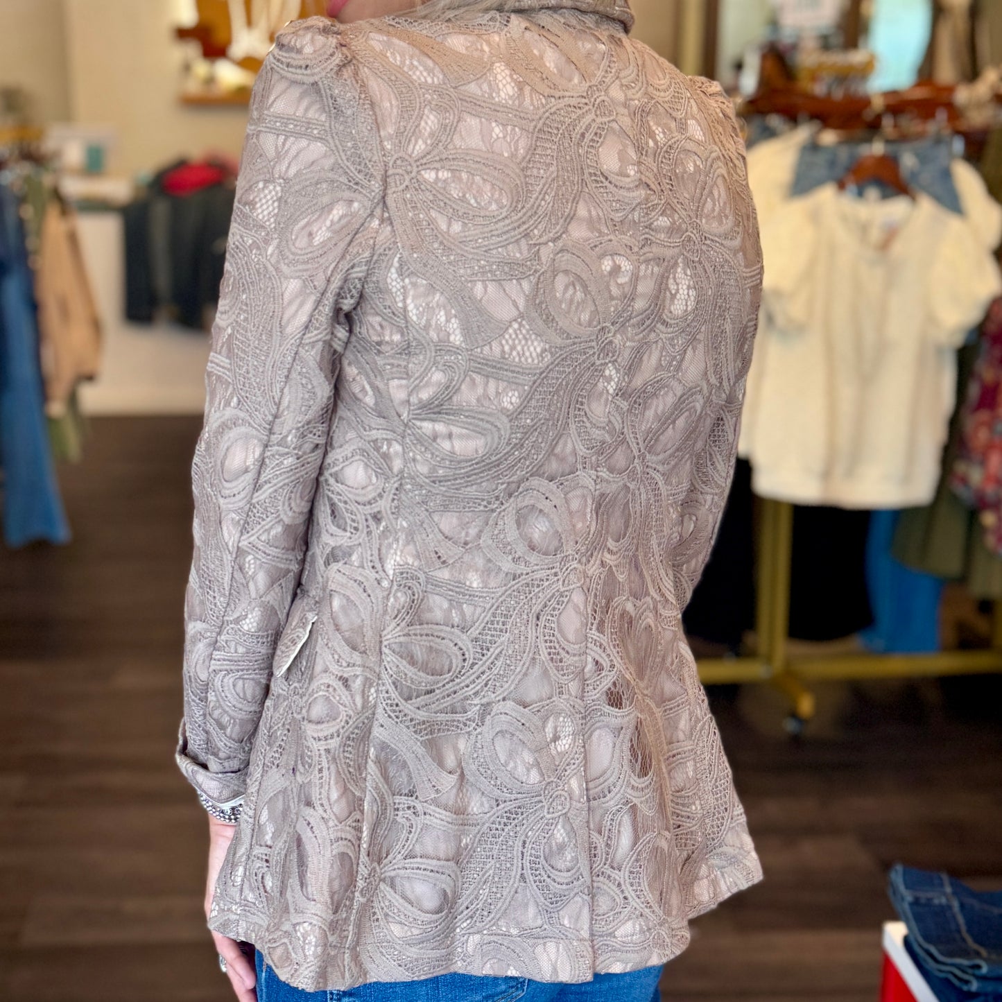 Floral Lace Blazer