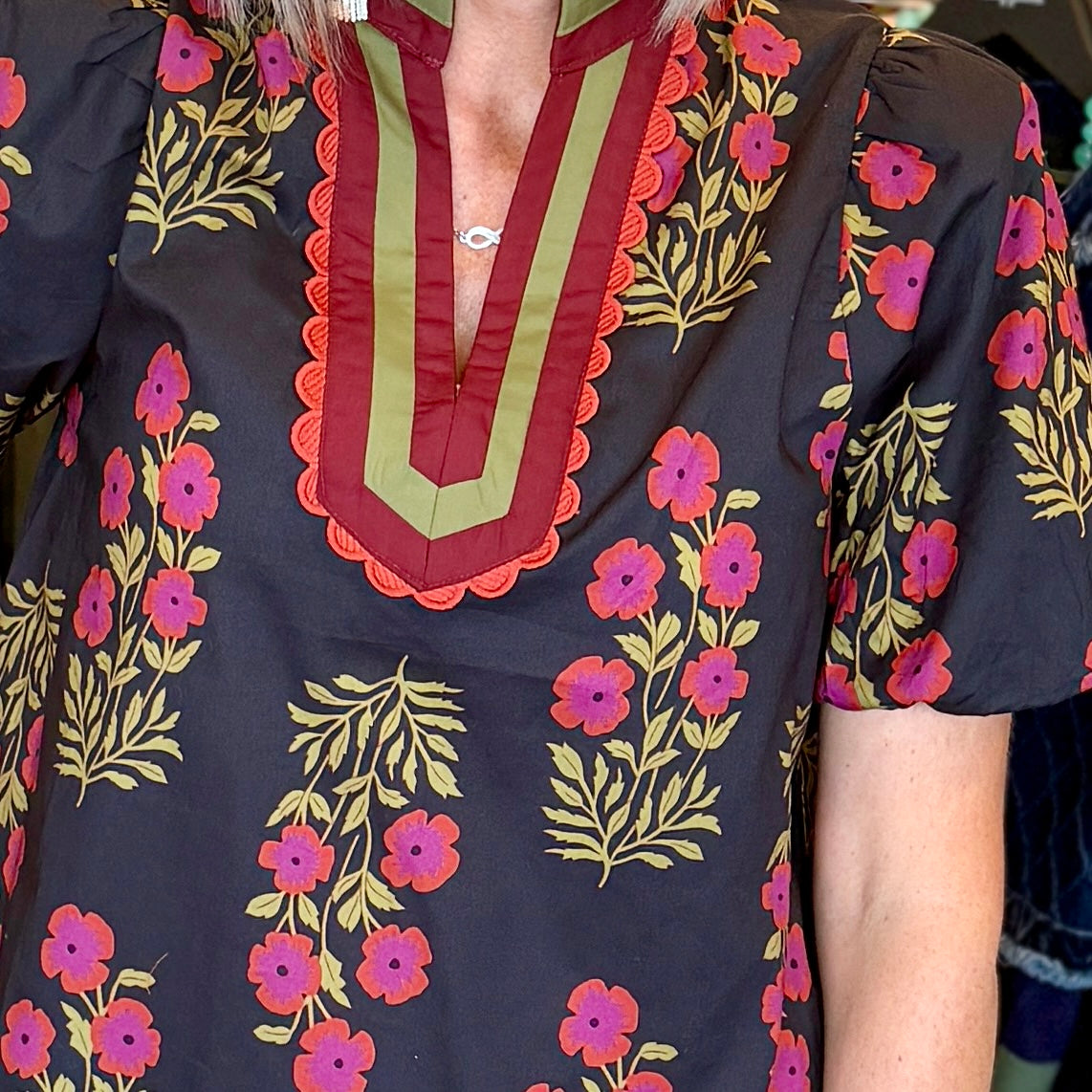 Evening Floral Blouse