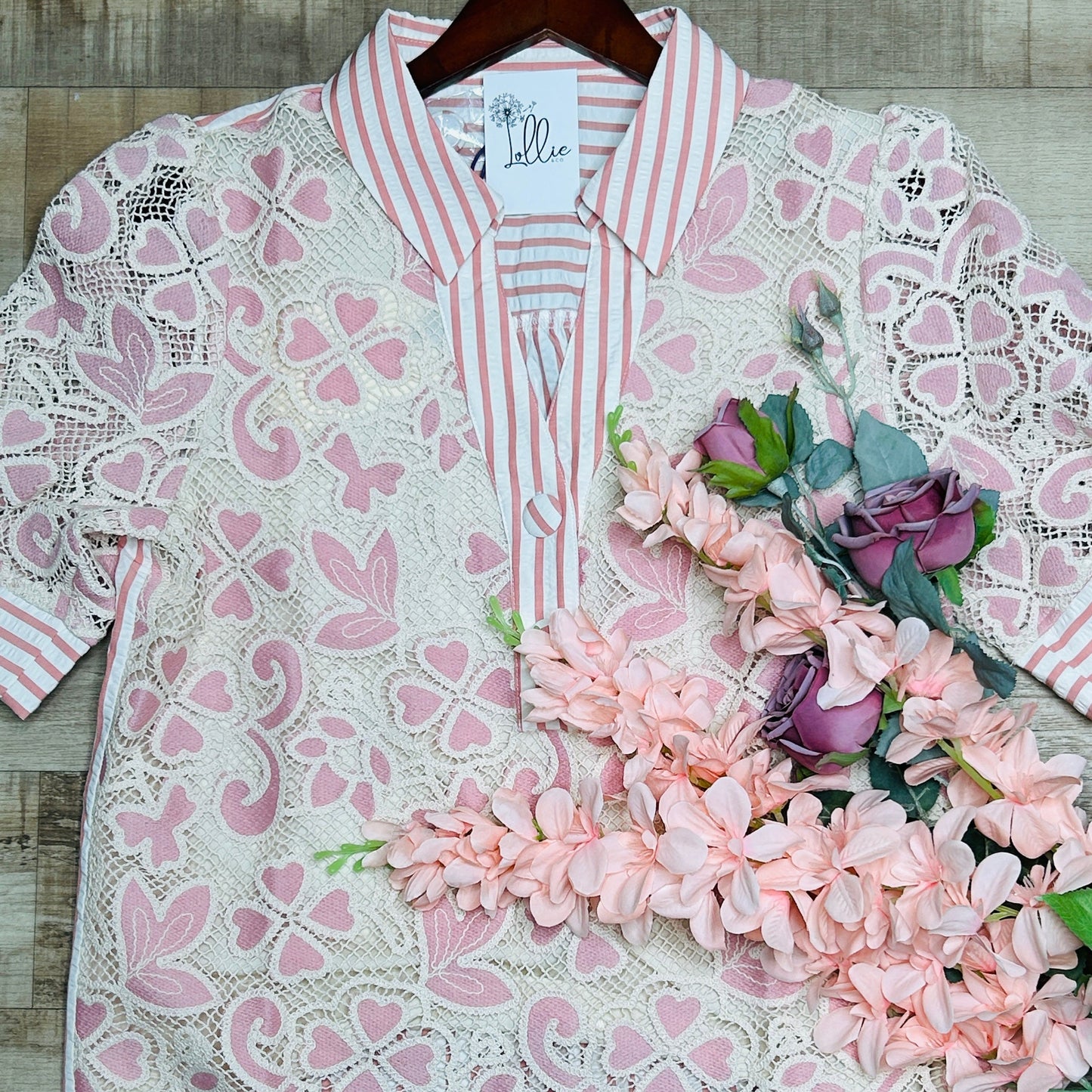Love Lace Popover Blouse