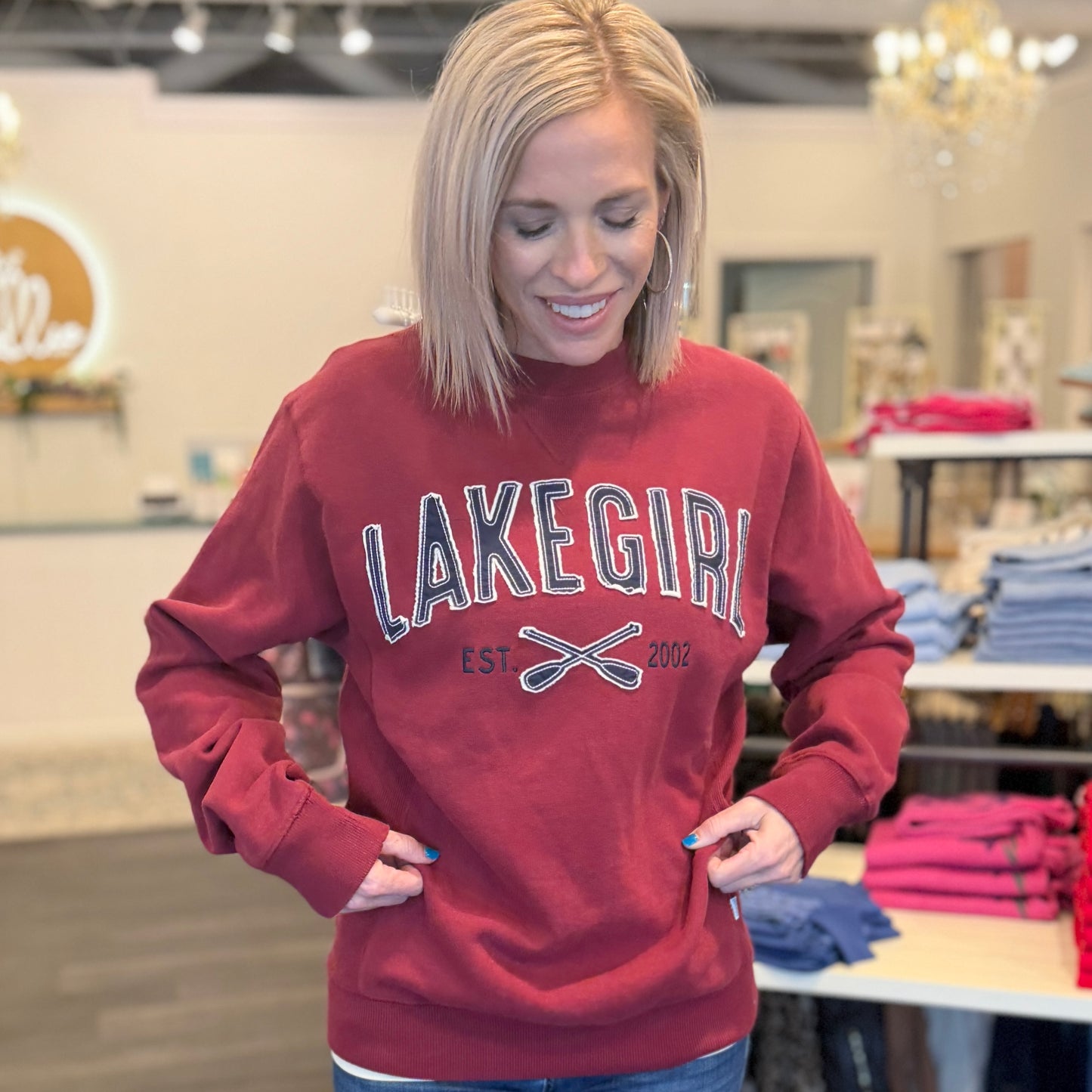 Lakegirl Maroon Sweatshirt