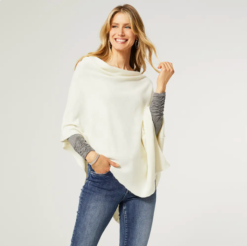 Ivory Lightweight Poncho