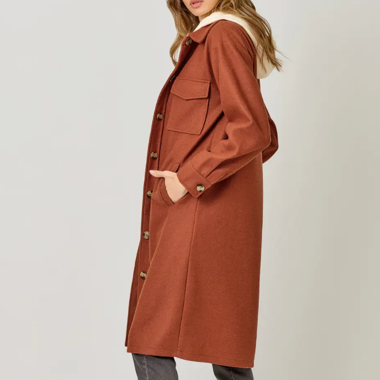 Twofer Hoodie Coat