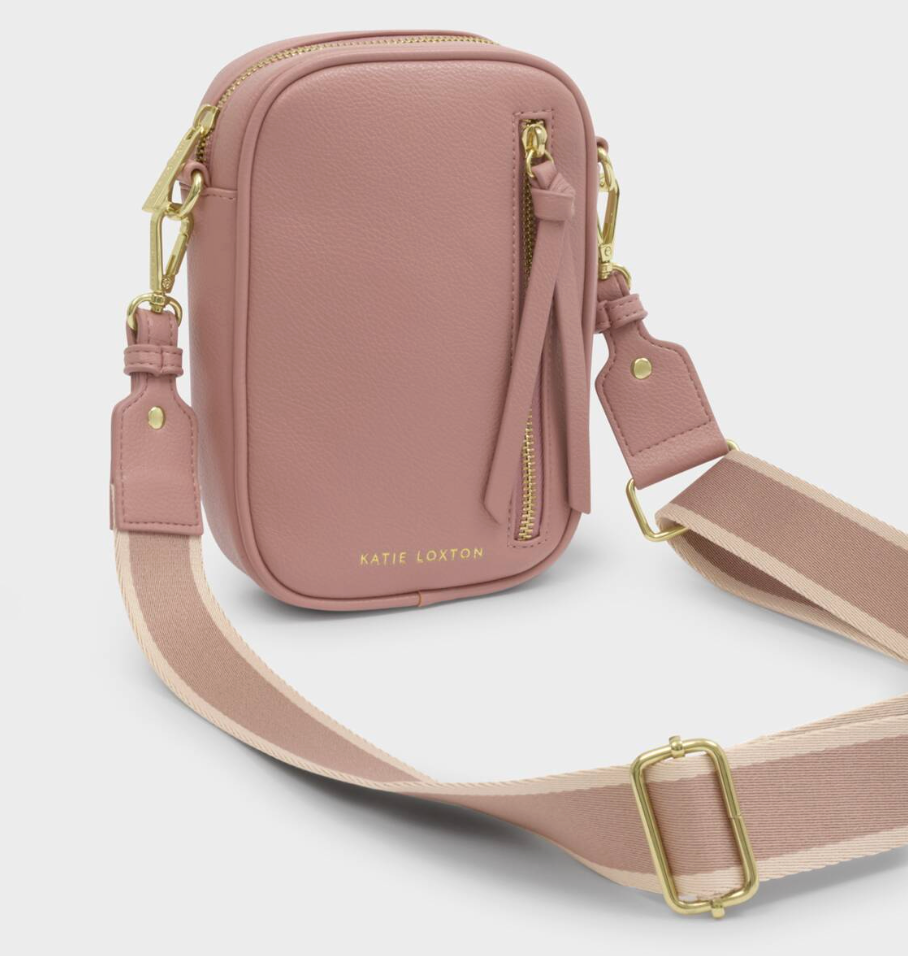Hallie Small Crossbody Bag-Pink Heather