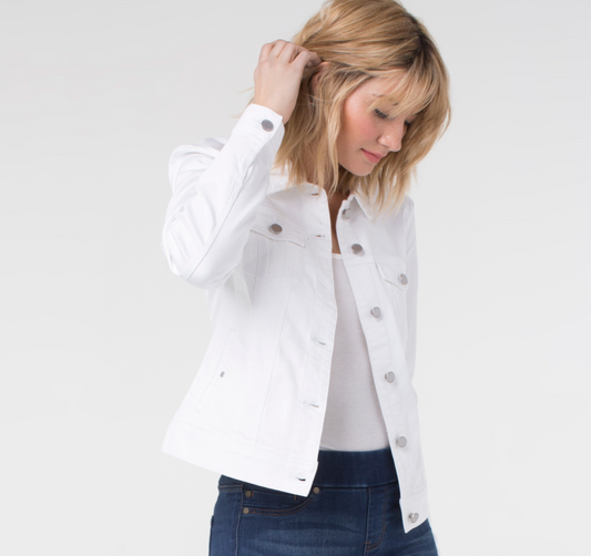 White classic jean jacket