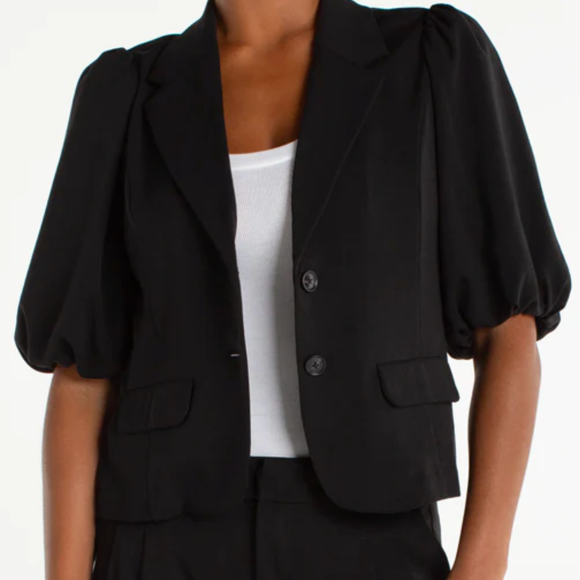 Balloon Sleeve Blazer