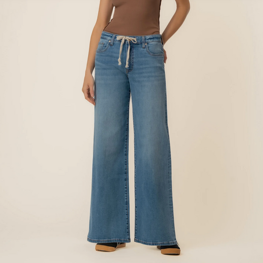 Kut Maya High Rise Tie Waist Denim