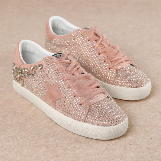 GOLDIE Taupe Sparkle Sneaker