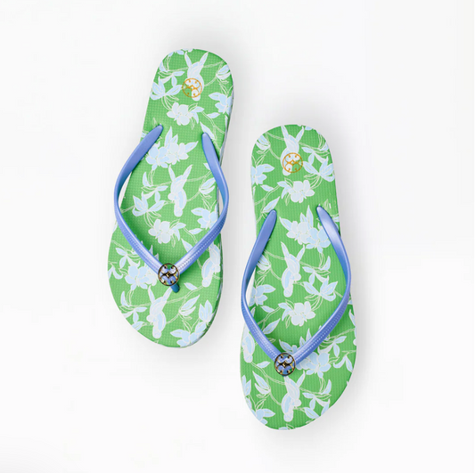 Tropics Green Flip Flops