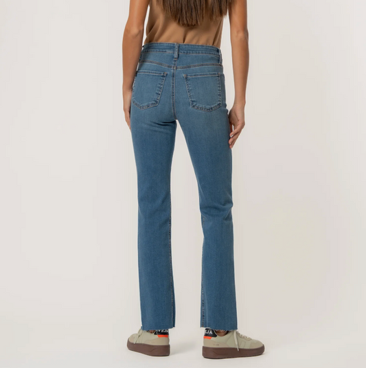 Kelly High Rise Flare in Senses Wash