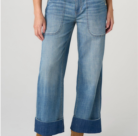 High Rise Relaxed Straight W/ Utility Pockets