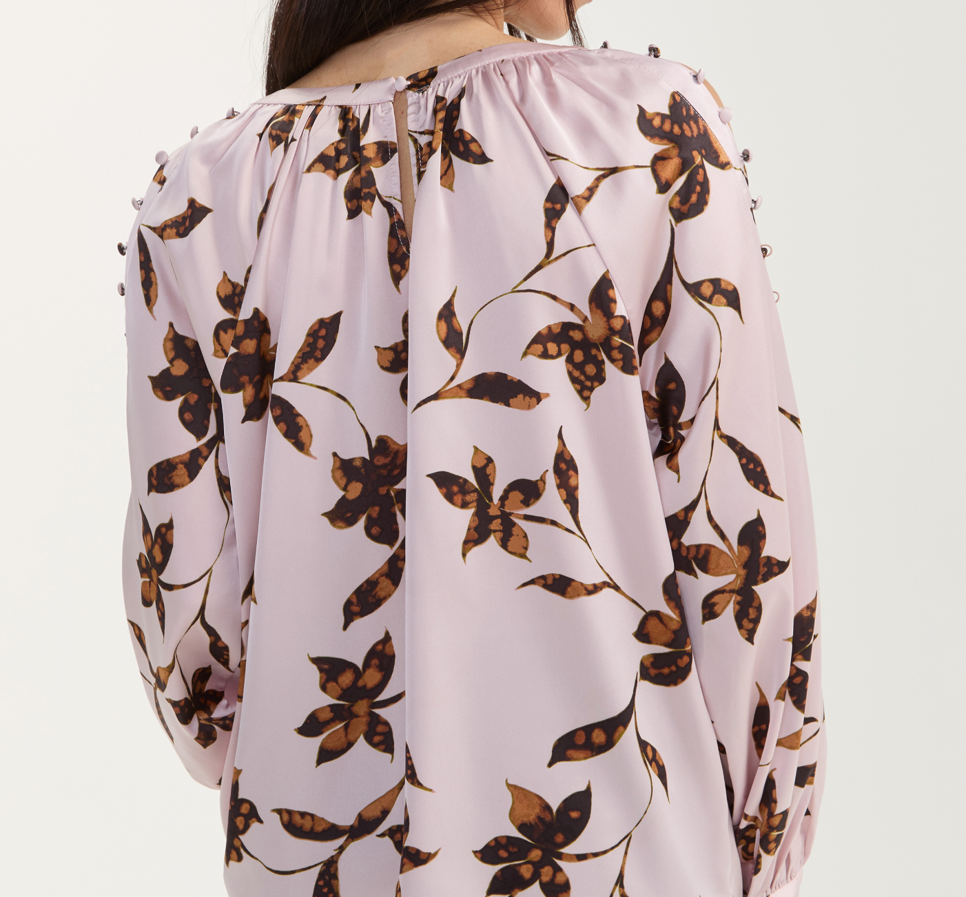 Long Sleeve Woven Blouse