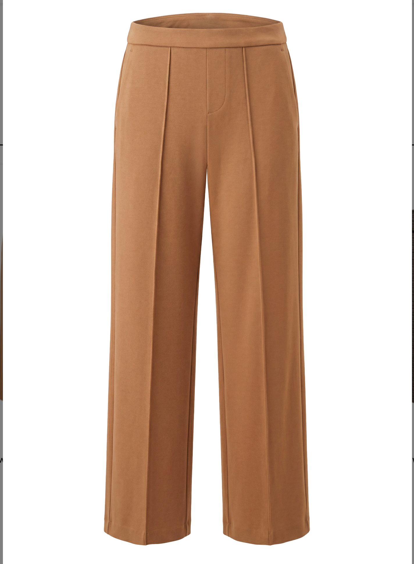 Kayla Pull On Wide Leg Trouser 31"-Rich Camel