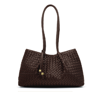Nova Handwoven Tote Bag- Chocolate