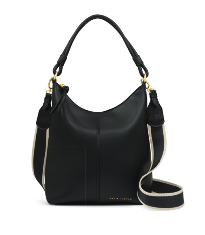 Hallie Satchel Bag- Black