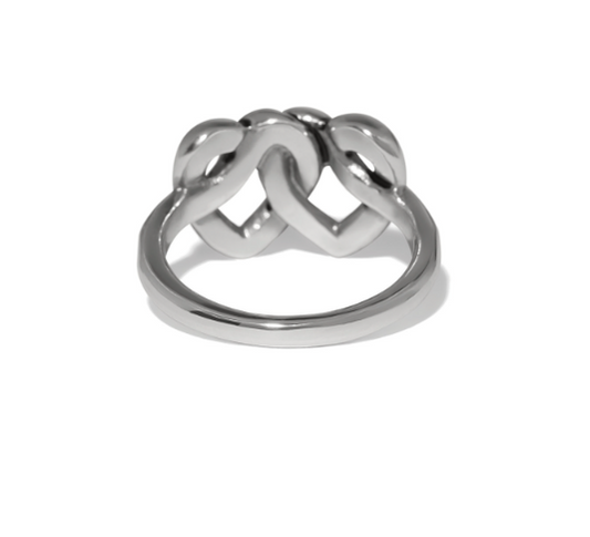 Interlok Linked Hearts Ring