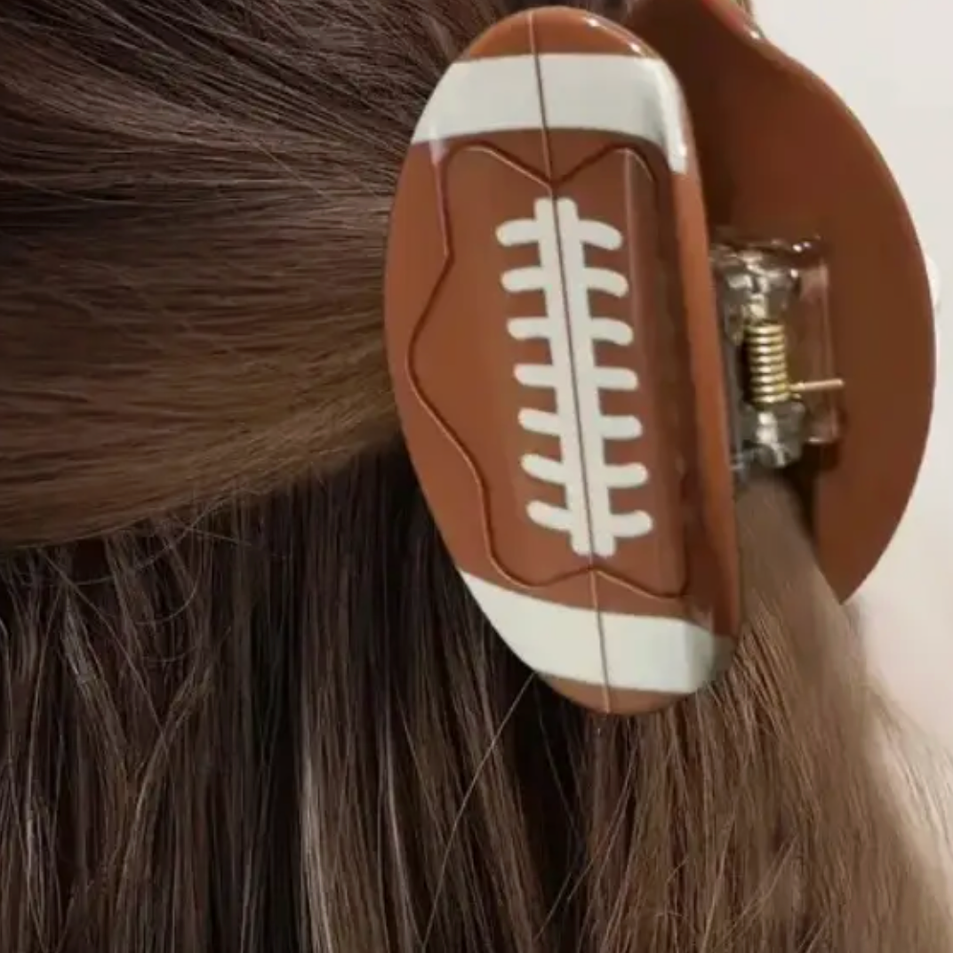 Football Hair Clip