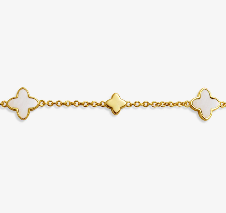 Mother of Pearl Clover Bracelet