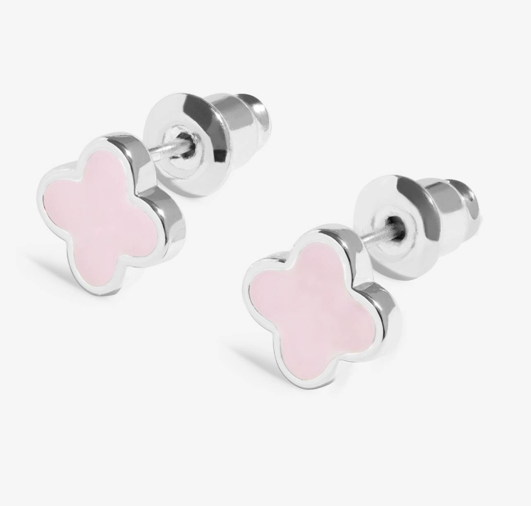 Pink Clover Earrings