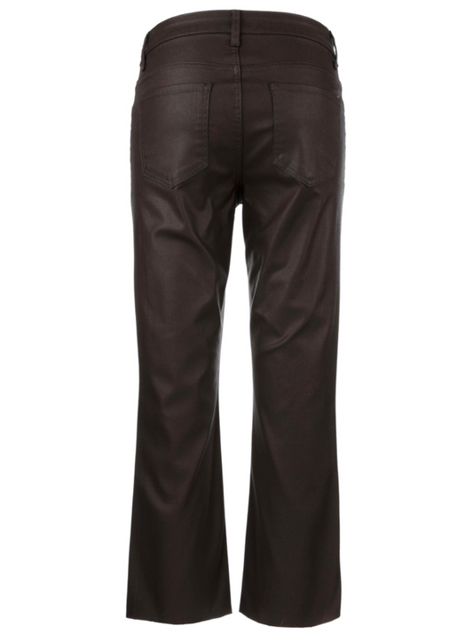 KUT from the Kloth Kelsey High Rise Ankle Flare Jeans - Chocolate coated
