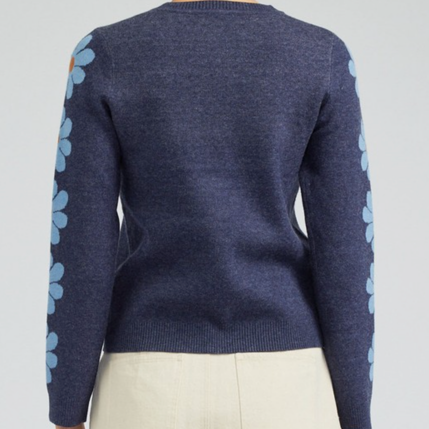 Flower Round Neck Sweater