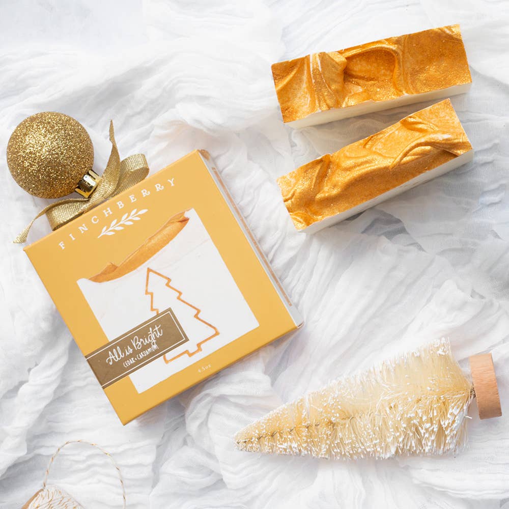 All is Bright Stocking Stuffer Vegan Holiday Boxed Soap