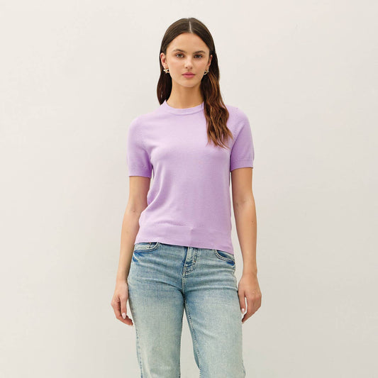 Basic Short Sleeve Sweater Top