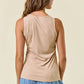 Rhinestone Ribbed Racer Tank