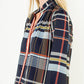 Plaid Long Sleeve Button Top