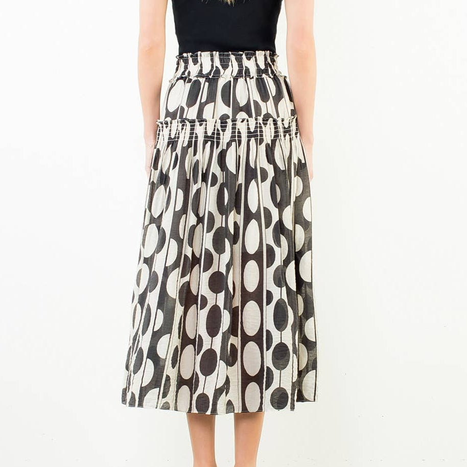 Geometric Print Skirt