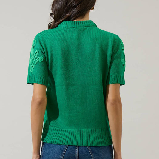 Winsley Floral Embroidered Sweater Top