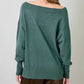 Off Shoulder Sweater Top
