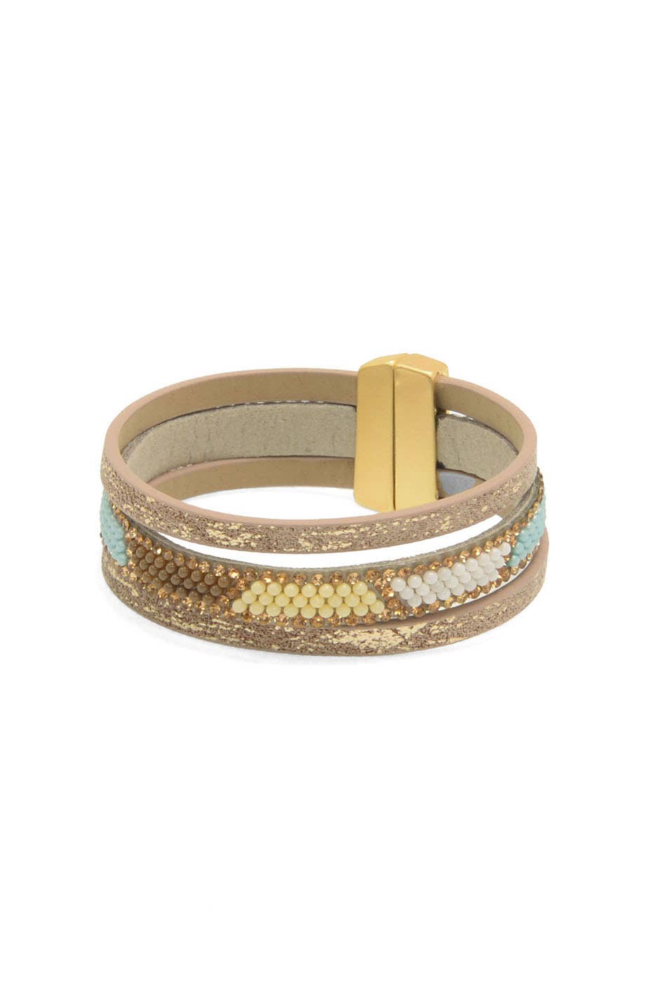 Mulit Beaded 3 Row Bracelet
