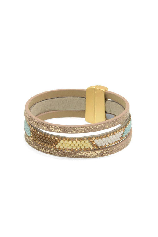 Mulit Beaded 3 Row Bracelet