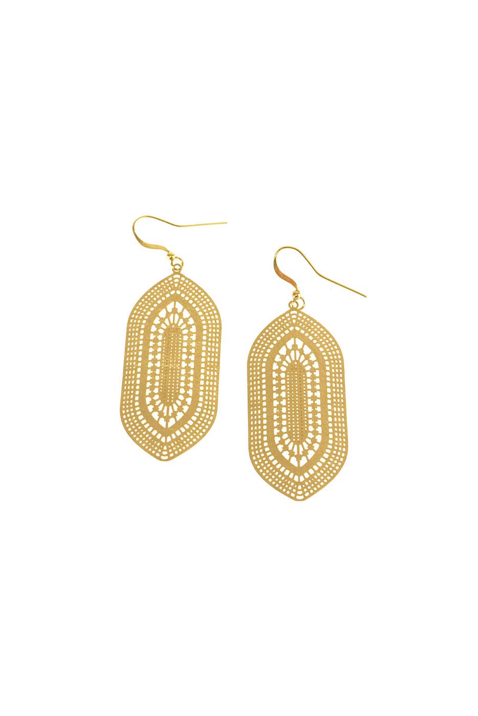 Gold Medallion Earrings
