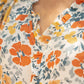 Ruffle Neck Mustard Floral Top
