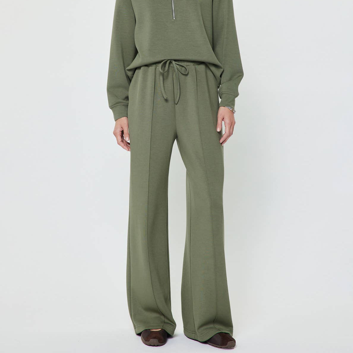 Wide Leg Drawstring Sweatpants