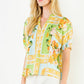 Short Sleeve Floral Print Top