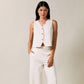 V Neck Button Up Top