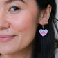 Lavender Conversation Heart Quinn: Gold