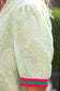 Color Pop Bands Floral Embroidered Mint Top
